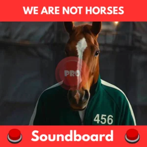 We are not horses soundboard
